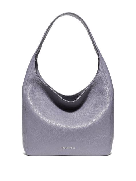 michael kors lena large leather lilac purple hobo|NWT Michael Kors Lena Gray Lilac Hobo Pebble Leather Zip .